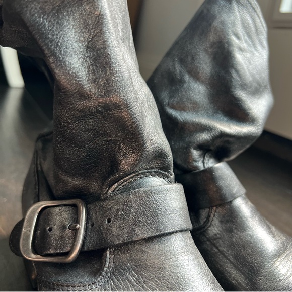 Frye metallic lether boots 6.5 women - Picture 10 of 14